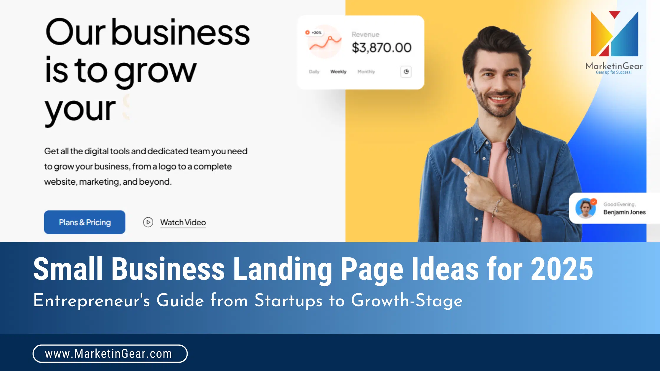 A guide to small business landing page ideas for 2025.