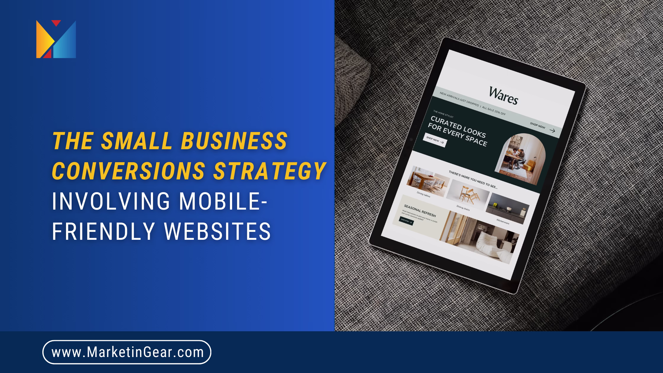Small business conversion strategy involving mobile websites.