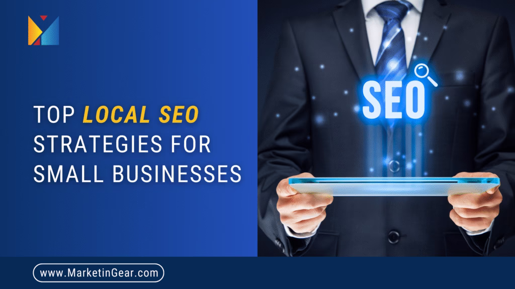 Local SEO concept illustration for small businesses ranking on Google