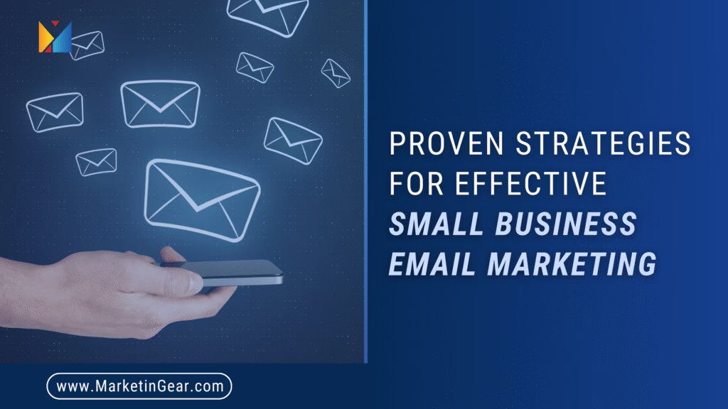 : Small business owner sending an email campaign from Phone