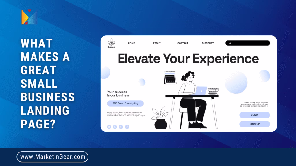 Example of a high-converting small business landing page