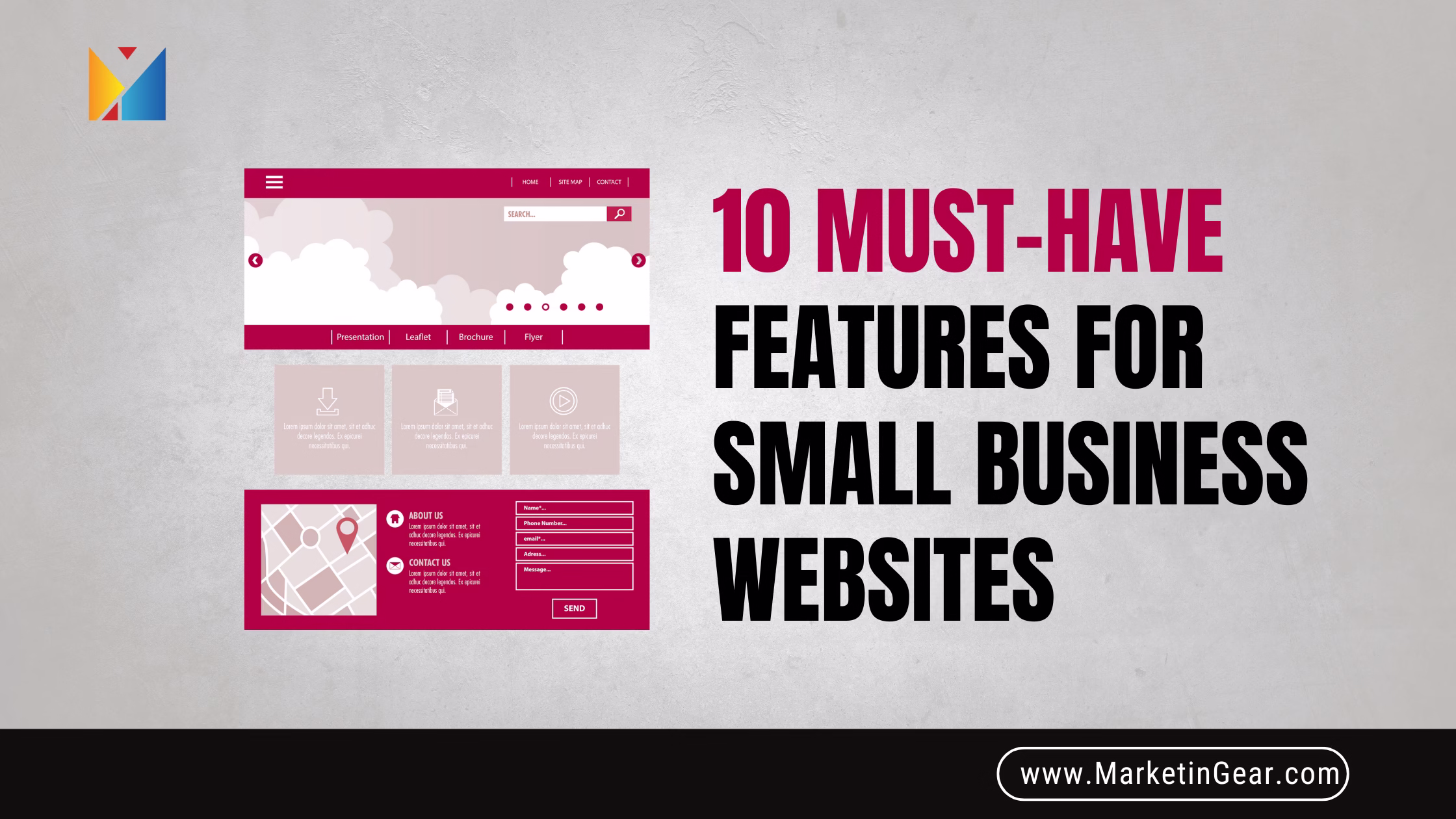 Modern small business website showcasing responsive design on laptop and smartphone