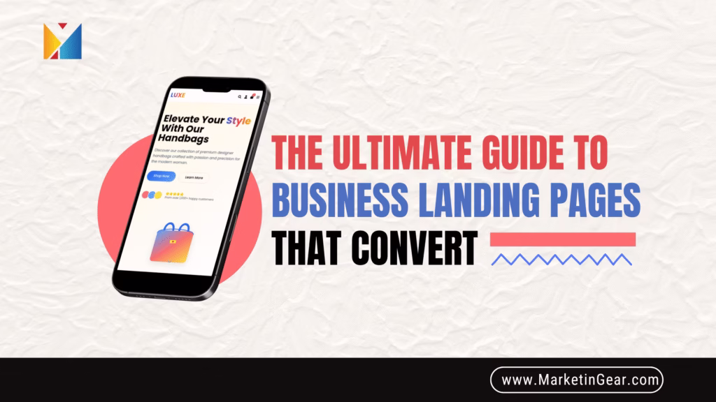 High-converting business landing page with clear CTA and customer testimonials